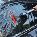 Τηλεσκοπική ξύστρα για πάγο και χιόνι 42 έως 63 εκ. Επεκτάσιμη αλουμινένια ράβδος Μαλακή PVC ξύστρα 11,5 εκ. Μαλακή λαβή Για αυτοκίνητο 2