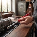 Teleskopisches Magnetisches Stift 13,3 bis 61,3 cm mit einer Tragfähigkeit von 2,3 kg Rotes Magnetischer Schrauben- und Mutternsammler mit Clip Metall 4