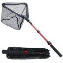 Teleskopisk foldbart fiskenet 112 cm kompakt fiskenet holdbart net hurtigt foldbart nemt at bære fiskehjælp 4