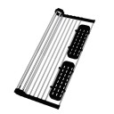 Teleskopisk opvaskestativ med organiseringsmuligheder 58 x 32 cm 5