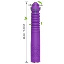 Teleskopisk vibrator 22,5x3,5 cm med 10 vibrations- og 10 bevægelsestilstande, styrbar via mobilapp, USB-opladning, diskret emballage 2