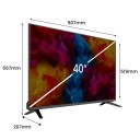 Televízor Kiano Slim TV 40" LED Full HD 1080p DLED matica s tunerom DVB-T2 a Dolby Audio i PVR nahrávaním Do obývacej izby 2