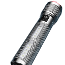 Teljesítmény LED lámpa teleszkópos zoommal USB-C újratölthető 23 × 4,5 × 5,7 cm kijelzővel és powerbank funkcióval 5