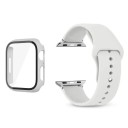 Tempered Glass Set, Frame Cover and Strap for Apple Watch 41 mm Series 9/8/7 – 9H Protective Glass for Display, Matte Watch Case 2