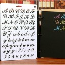 Template with Letters and Numbers 7