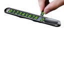 Temporäre Parkkarte für Autos Styling Metalllegierung mit Telefonnummer Elegante Ablagetafel 3