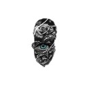 Temporäres wasserfestes Tattoo 11,5 x 21 cm Frauenauge und Rosen Zartes elegantes Motiv Hält bis zu 15 Tage Einfache Anwendung Körpertattoo 1