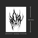 Temporäres wasserfestes Tattoo 14 x 10 cm Tattoo auf dem Handrücken Hält 15 Tage Fake Tattoo Für Männer und Frauen Realistisches Motiv Temporäre Dekoration 3