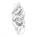 Temporäres wasserfestes Tattoo 9,6 x 19 cm Zartes Blumenmuster Elegantes romantisches Design Hält bis zu 15 Tage Einfache Anwendung Körpertattoo 1