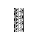 Temporäres, wasserfestes Tattoo-Armband mit geometrischen Formen, 18 x 8 cm, Fake-Körpertattoo, stylisches Handgelenk-Tattoo, langlebiges temporäres Tattoo für 15 Tage 1