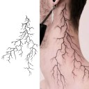 Temporäres wasserfestes Tattoo Einfache Linien 18 x 11 cm Künstlerisches Tattoo Geplatzte Blutgefäße Arm- und Nackentattoo Fake Tattoo für 15 Tage 3