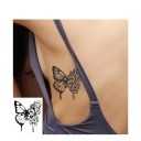 Temporäres wasserfestes Tattoo Schmetterling und Blumen 10x8cm Zartes Fake Body Tattoo Romantisches Motiv Tattoo Haltbares temporäres Tattoo für 15 Tage 2