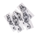 Temporäres wasserfestes Tattoo Todesser 10,5 x 6 cm 5 Stück Fake Body Tattoo Schlangentattoo Langlebiges temporäres Tattoo für 15 Tage 1
