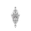 Temporary Flower Tattoo 26