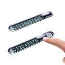 Temporary Parking Card for Car Styling Metal Alloy with Phone Number Elegant Display Sign 6