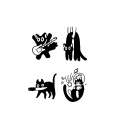 Temporary Tattoo Sticker Playful Cat 8 x 10 cm Realistic Herbal Tattoo for Arm and Collarbone Waterproof Lasting 12 to 15 Days 1