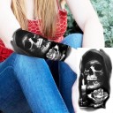 Temporary Waterproof Tattoo 11.5 x 21 cm Skeleton with Candle and Rose Mysterious Design Lasts up to 15 Days Easy Application Body Tattoo 2