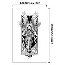 Temporary Waterproof Tattoo Angel Knight 18 x 11 cm Long-Lasting Body Tattoo Knight Design Artistic Fake Tattoo 3