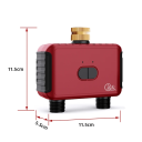 Temporizador de rega automático inteligente Zigbee com sensor de chuva 2 saídas Controlo sem fios do jardim Rega inteligente 3