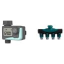 Temporizador de riego para grifo de jardín con pantalla LCD Riego automático del jardín Duración del riego de 1 min a 3 h 59 min Funciona con pilas 3