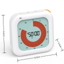 Temporizador digital de contagem decrescente de 60 minutos com ecrã LCD Temporizador silencioso com luz intermitente para casa escola escritório 3