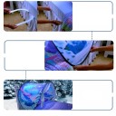 Tenda pieghevole per bambini per letto 220 x 80 cm Casa sospesa morbida con motivo unicorni Angolo lettura magico per un sonno sereno 2