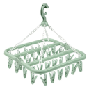 Tendedero plegable de plástico para colgar ropa, 32 pinzas, 32 x 32 x 34 cm. Práctico tendedero para el apartamento y el balcón. Plegable 4