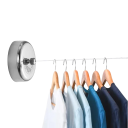 Tendedero retráctil de 2,8 m fabricado en nylon con asas de acero inoxidable para baño y balcón Tendedero retráctil con montaje en pared 3