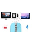 Tene draadloze oplaadbare muis voor computer en laptop Aansluiting via USB-ontvanger 2,4 GHz en Bluetooth 5.1 Resolutie 1600 DPI Hoogte 20 mm 8