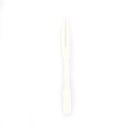 Tenedores de bambú desechables 9 cm 100 unidades de bambú natural Tenedores de cóctel de madera clara para frutas, postres y utensilios de mesa 3
