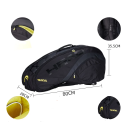 Tenisová taška na 6 raket Polyester 80 x 35,5 x 28 cm Sportovní taška na rakety s velkým úložným prostorem na tenisové vybavení 2