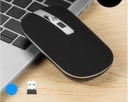 Tenká bezdrôtová dobíjacia myš pre počítač a notebook Pripojenie cez USB prijímač 2,4 GHz aj Bluetooth 5.1 Rozlíšenie 1600 DPI Výška 20 mm 2