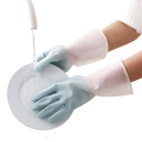Tenké latexové rukavice na nádobí voděodolné velikost L délka cca 30 cm gumové rukavice pro úklid domácnosti a praní 4