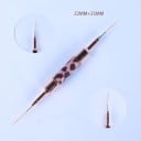 Tenký obojstranný štetec na nechty 22 mm + 25 mm Leopardí potlač Štetec na detailné kresby línií Nail art maľovanie jemných detailov 2