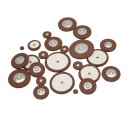 Tenor Saxophone Leather Pads 25 pcs Universal Pads with Buttons Made of Fine Leather Replacement Set for Accurate Sealing of Pads Long Lifespan 1