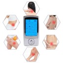 TENS EMS elektrostimulátor svalů 16 režimů 20 úrovní intenzity 9,5 cm USB dobíjecí stříbrný dvoukanálový masér na bolesti zad krku 4