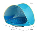 Tente pour enfants avec piscine UPF + 50 7