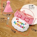 Tenue de fête pour chiens et chats avec chapeau et broderie Joyeux Anniversaire Costume d'anniversaire 2