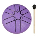 Teräksinen ruokorumpu 75 × 75 mm, 6 ääntä, miniatyyri, handpan-meditaatioinstrumentti, saderumpu joogaan, rentoutumiseen, ulkoleikkeihin, ainutlaatuinen lahja 4
