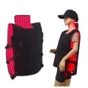 Terapie cu lumină infraroșie pentru întregul torace 753 LED 660 și 850 nm 82 x 50 cm cu telecomandă și buzunare negru dispozitiv medical pentru spate și piept 3