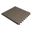 Terasové dlaždice WPC 30 × 30 × 1,8 cm, dřevoplastový kompozit (60 % dřevo + 30 % plast), click systém, na zahradu, terasu i balkon 10