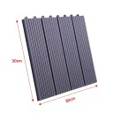 Terasové dlaždice WPC 30 × 30 × 1,8 cm, dřevoplastový kompozit (60 % dřevo + 30 % plast), click systém, na zahradu, terasu i balkon 3