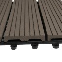 Terasové dlaždice WPC 30 × 30 × 1,8 cm, dřevoplastový kompozit (60 % dřevo + 30 % plast), click systém, na zahradu, terasu i balkon 6