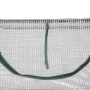 Terasový skleník tunelového typu so 2 priesvitnými oknami rozmer 120 x 60 x 60 cm z ocele a PE tkaniny biely na ochranu rastlín pred chladom 3