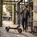 Terénna elektryczna hulajnoga OOTD T10 dla dorosłych Składana 900 W Bateria 48 V 13,5 Ah 50 km/h Zasięg 45–60 km Koła 11 cali Czarny-żółty 6
