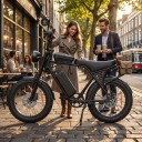 Terénne elektrokolo Aairsk X5 Silnik 1500 W 75 Nm Bateria 48 V 15 Ah Zasięg 50 km Fat bike Nośność 200 kg Czarne Do terenu i miasta 6