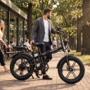 Terénne elektrokolo DEEPOWER G23 Motor 90 Nm Batéria 48 V 17,5 Ah Fat bike pneumatiky 20 x 4 palce LED displej Čierne Do terénu i mesta 5