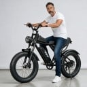 Terénne elektrokolo Fat bike Motor 250 W Baterie 48 V 15,6 Ah Celoodpružené Shimano 7 rýchlostí Pneumatiky 20 x 4 palce Čierne Do terénu 3