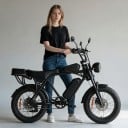 Terenowe elektrokolo Aairsk X5 Silnik 1500 W 75 Nm Bateria 48 V 15 Ah Zasięg 50 km Fat bike Nośność 200 kg Czarne Do terenu i miasta 3