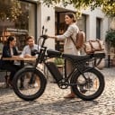 Terenowe elektrokolo Aairsk X5 Silnik 1500 W 75 Nm Bateria 48 V 15 Ah Zasięg 50 km Fat bike Nośność 200 kg Czarne Do terenu i miasta 5